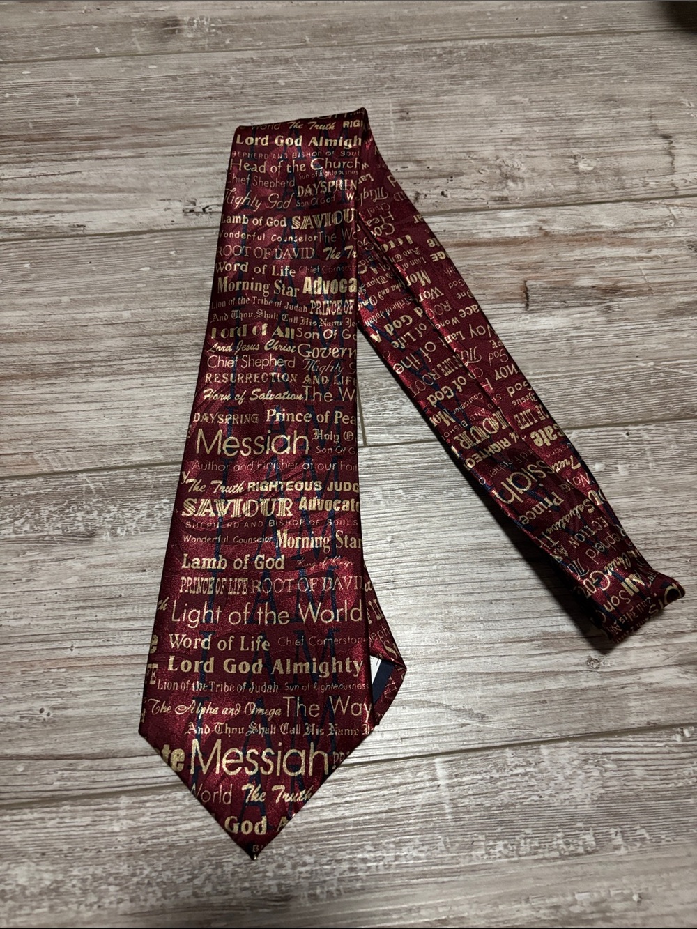 Men’s Gospitality Burgundy Tie - soul winning ties